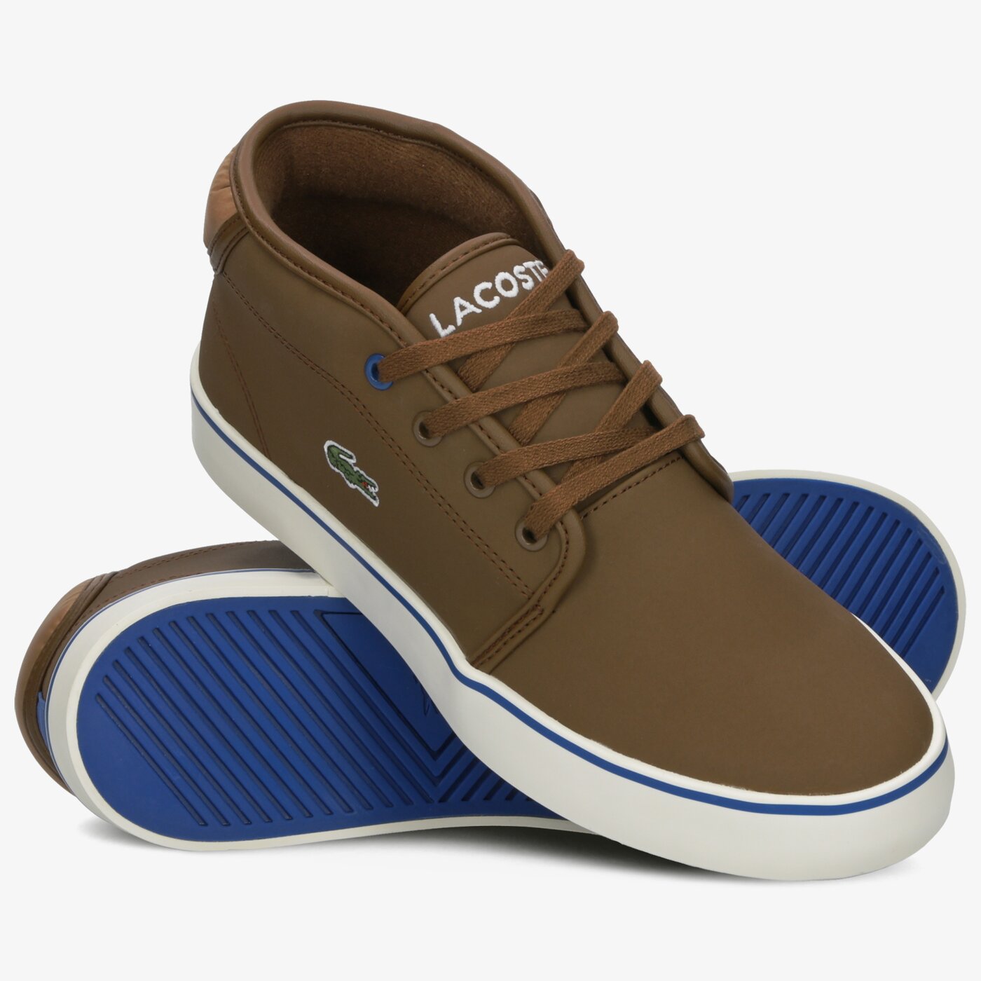 Dziecięce trampki LACOSTE AMPTHILL THERMO 419 1 CUJ 738cuj0002y65 kolor brązowy