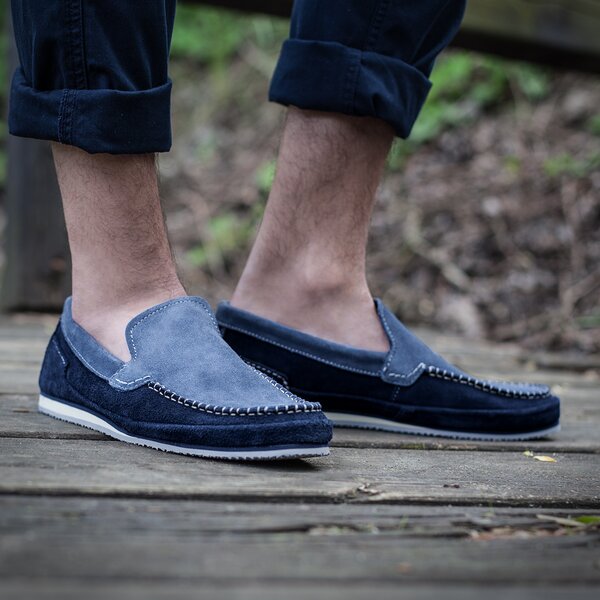 Męskie mokasyny TIMBERLAND HAYES VALLEY LOAFER a13t1 kolor granatowy