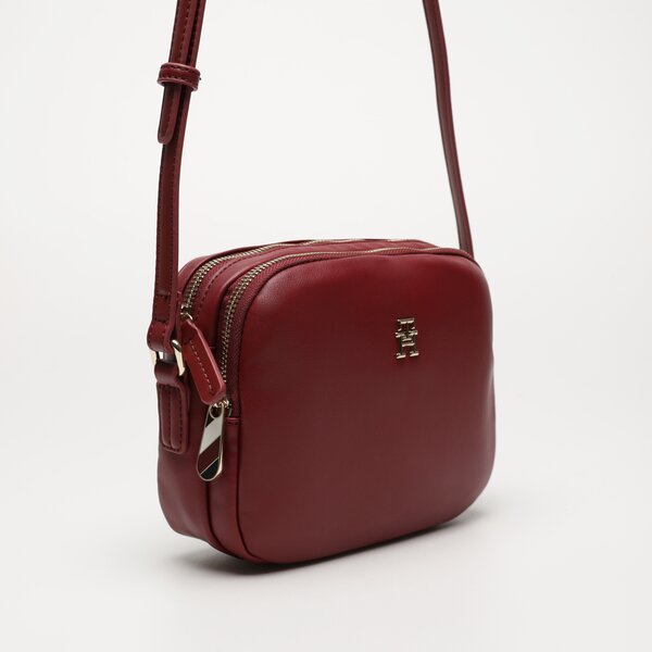 Damska torebka TOMMY HILFIGER TOREBKA POPPY PLUS CROSSOVER aw0aw15235xjs kolor bordowy