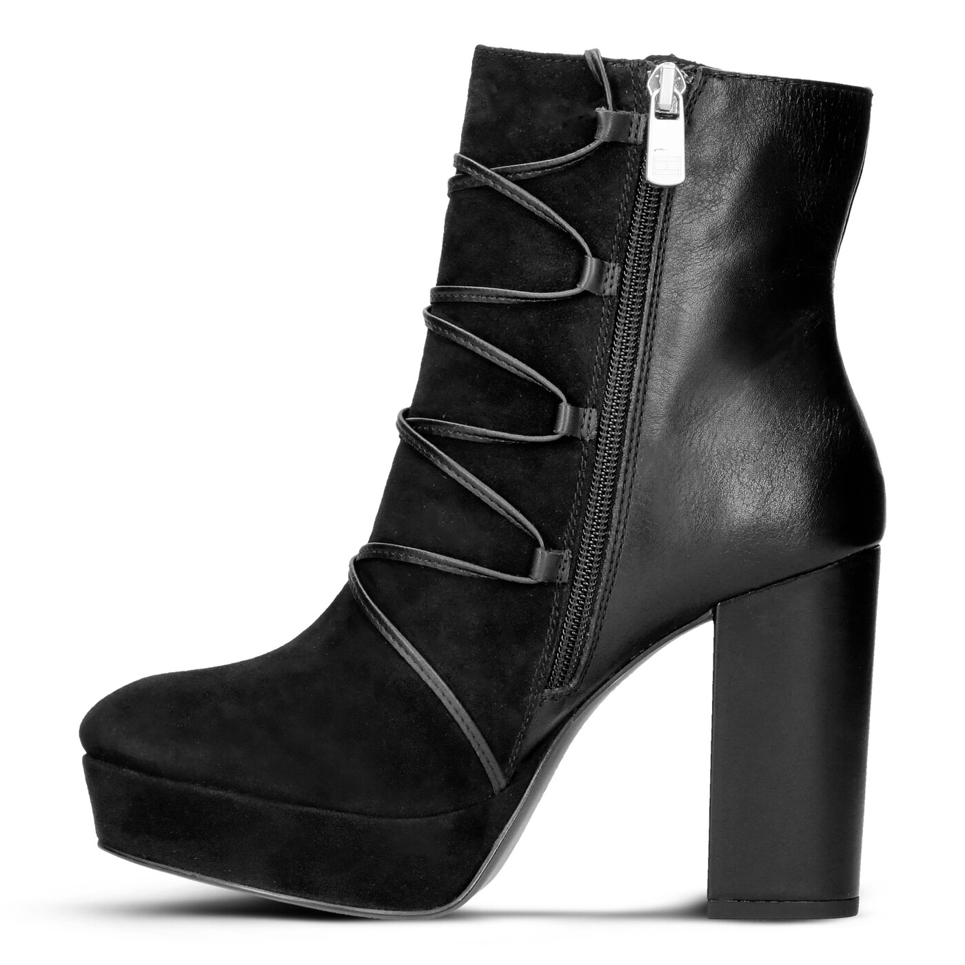 Damskie botki / sztyblety TOMMY HILFIGER CHERYL 3C fw0fw02016990 kolor czarny