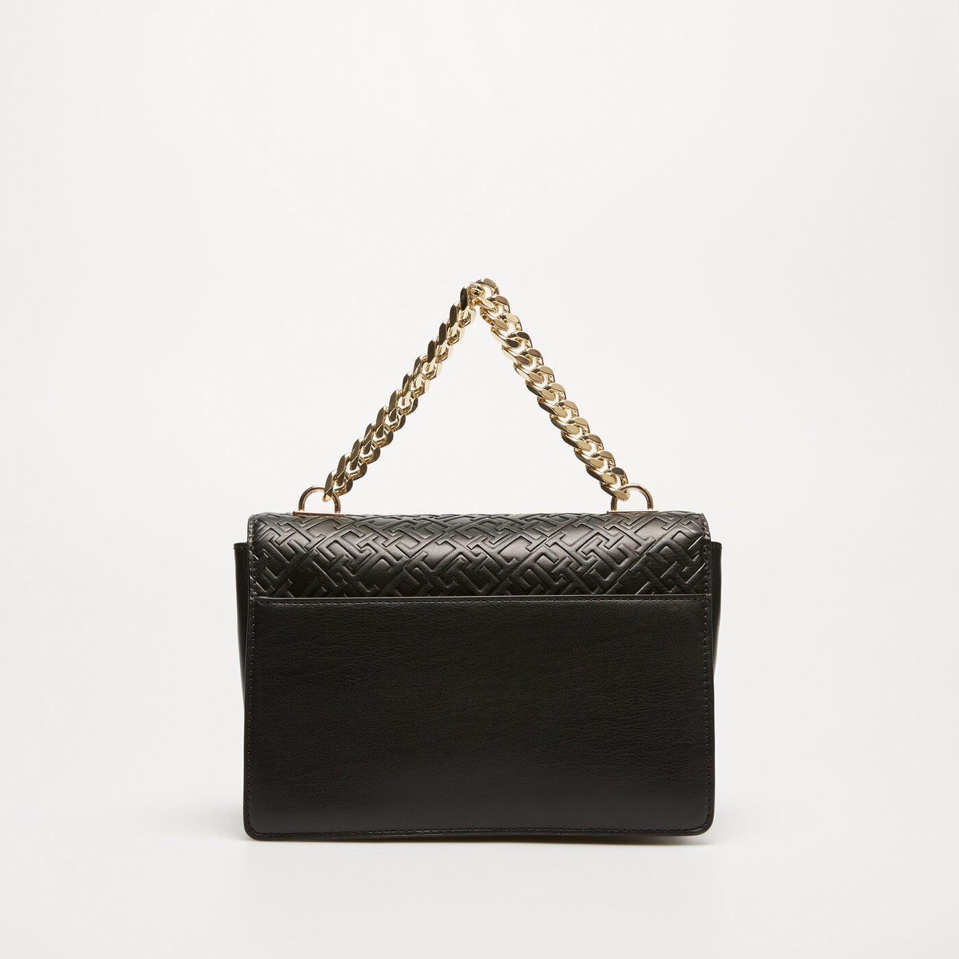 Damska torebka TOMMY HILFIGER TOREBKA TH REFINED MED. CROSSOVER MONO aw0aw16108bds kolor czarny