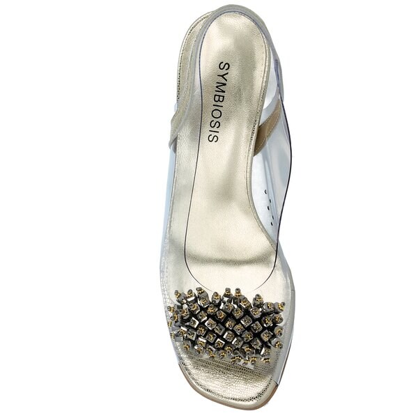 Damskie sandały SYMBIOSIS CARMEN SANDALS  sywc218002 kolor srebrny