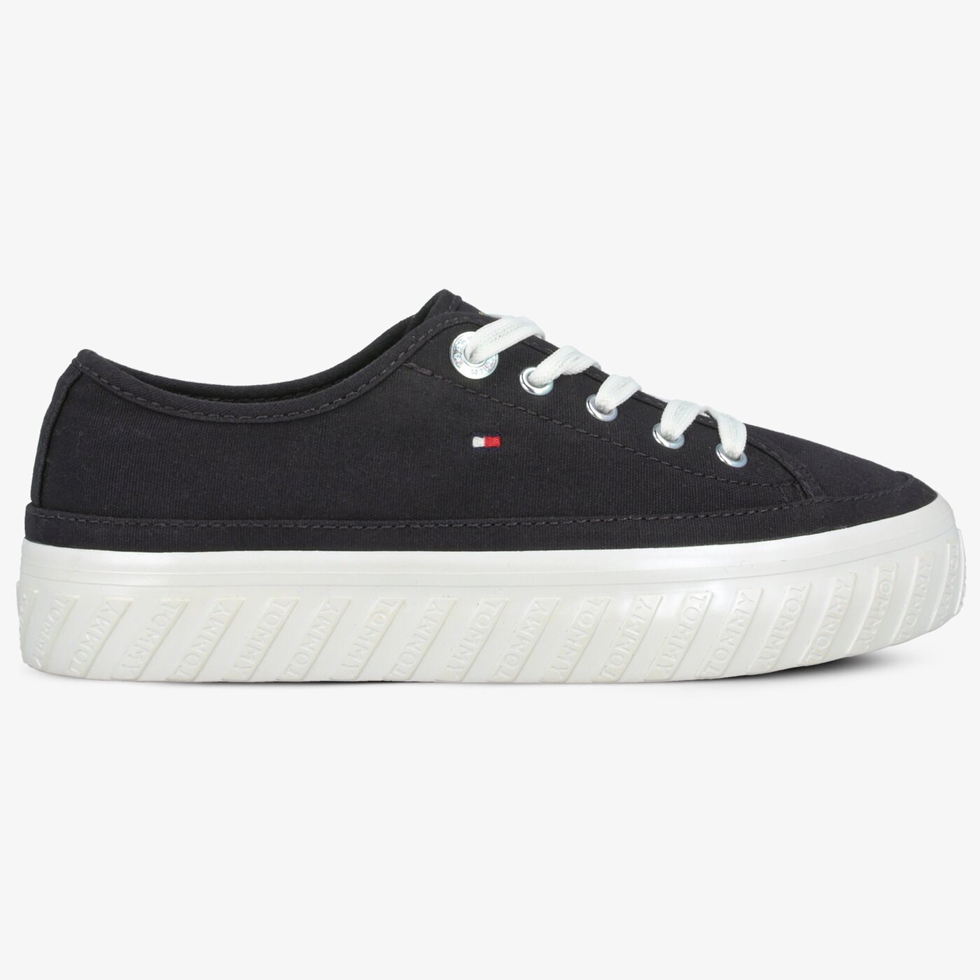 Damskie trampki TOMMY HILFIGER OUTSOLE DETAIL FLATFORM SNEAKER fw0fw04134403 kolor granatowy