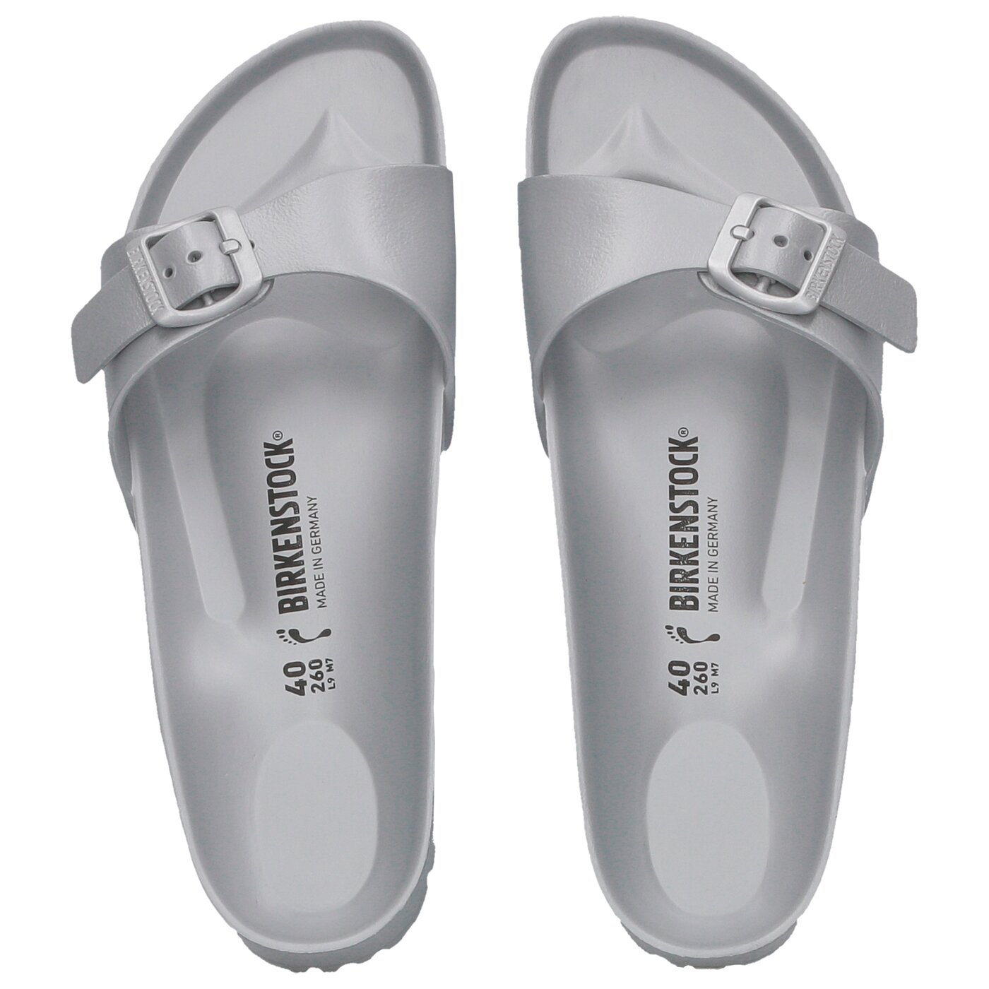Damskie klapki BIRKENSTOCK MADRID EVA 1003493 kolor szary