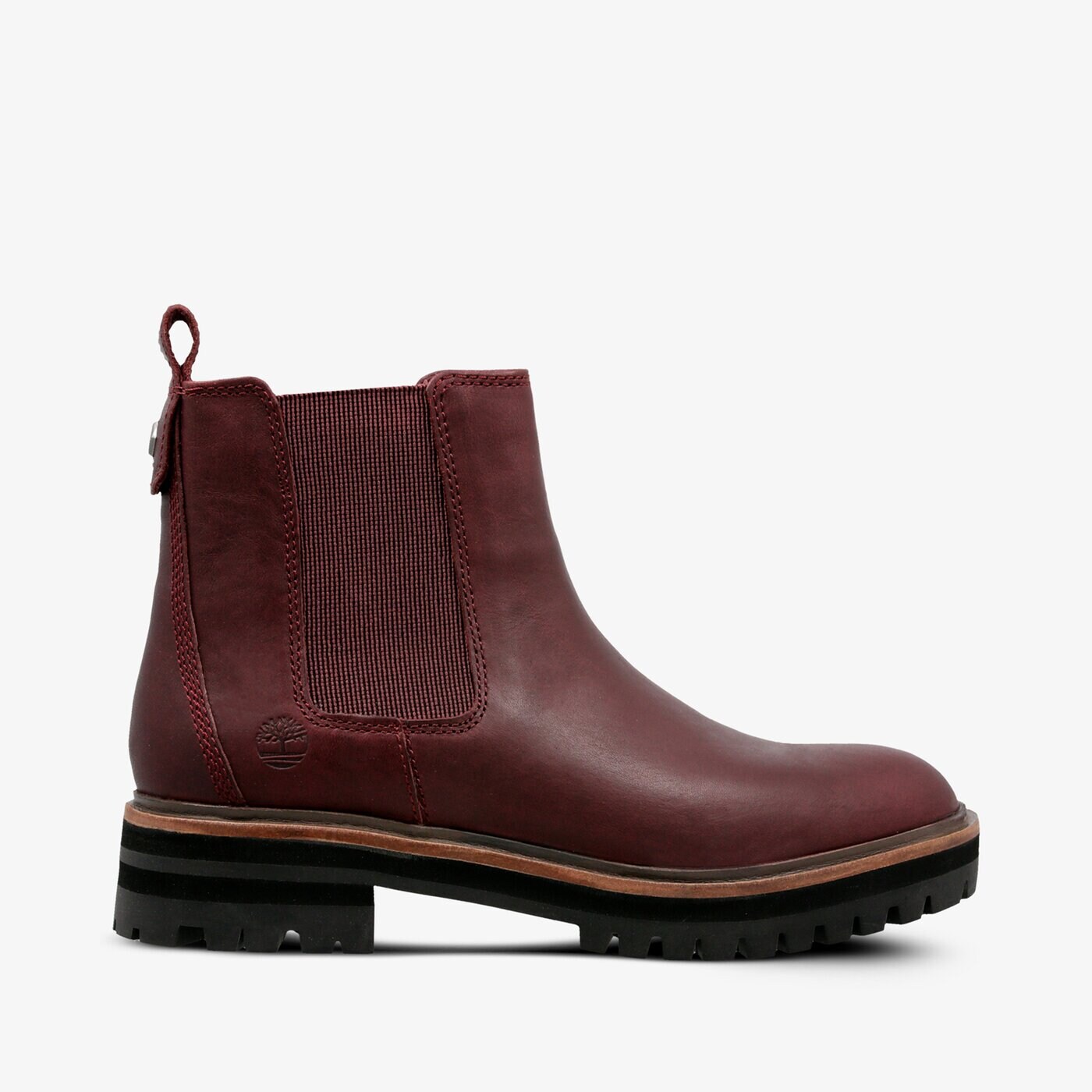 Damskie botki / sztyblety TIMBERLAND LONDON SQUARE CHELSEA tb0a1s91c601 kolor bordowy