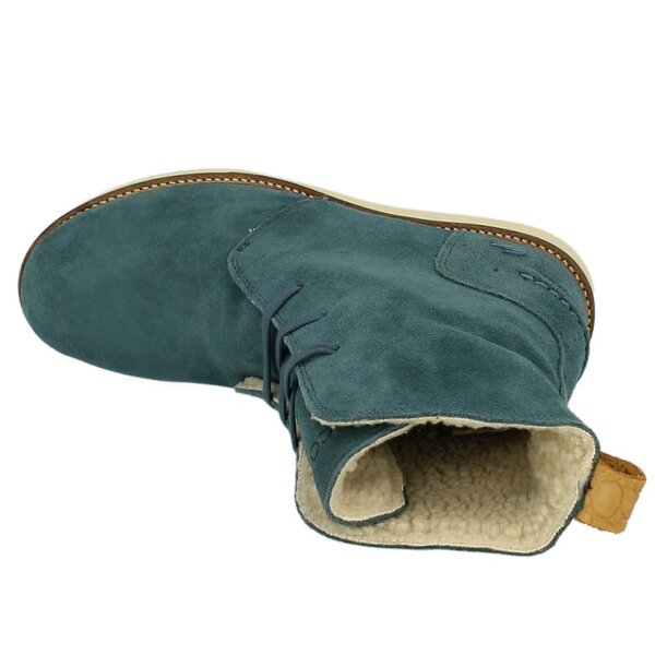 Damskie botki / sztyblety LACOSTE BAYLEN 726srw0144125 kolor niebieski