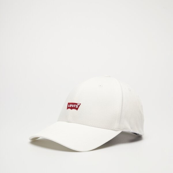 Damska czapka z daszkiem LEVI'S CZAPKA HOUSEMARK FLEXFIT CAP d7723-0001 kolor biały