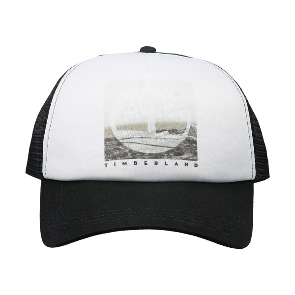 Damska czapka z daszkiem TIMBERLAND CZAPKA TRUCKER HAT PRINTED GRAPHIC a1e9y001 kolor czarny