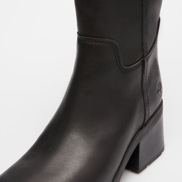 Damskie botki / sztyblety TIMBERLAND BELLEVAUX TALL ZIP UP BOOT tb0a43m8w021 kolor czarny