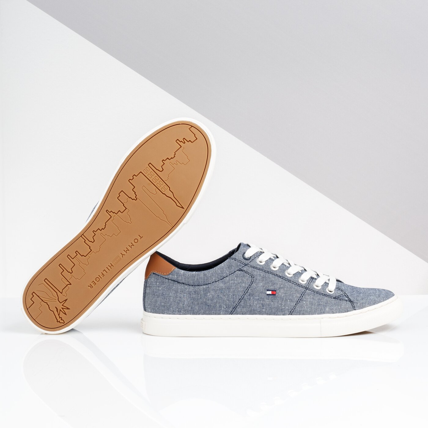 Męskie trampki TOMMY HILFIGER JAY11D fm0fm02204403 kolor niebieski