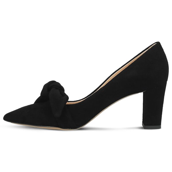 Damskie szpilki / czółenka BALDOWSKI CZÓŁENKO Z KOKARDKĄ W001591576002 w001591576002 kolor czarny