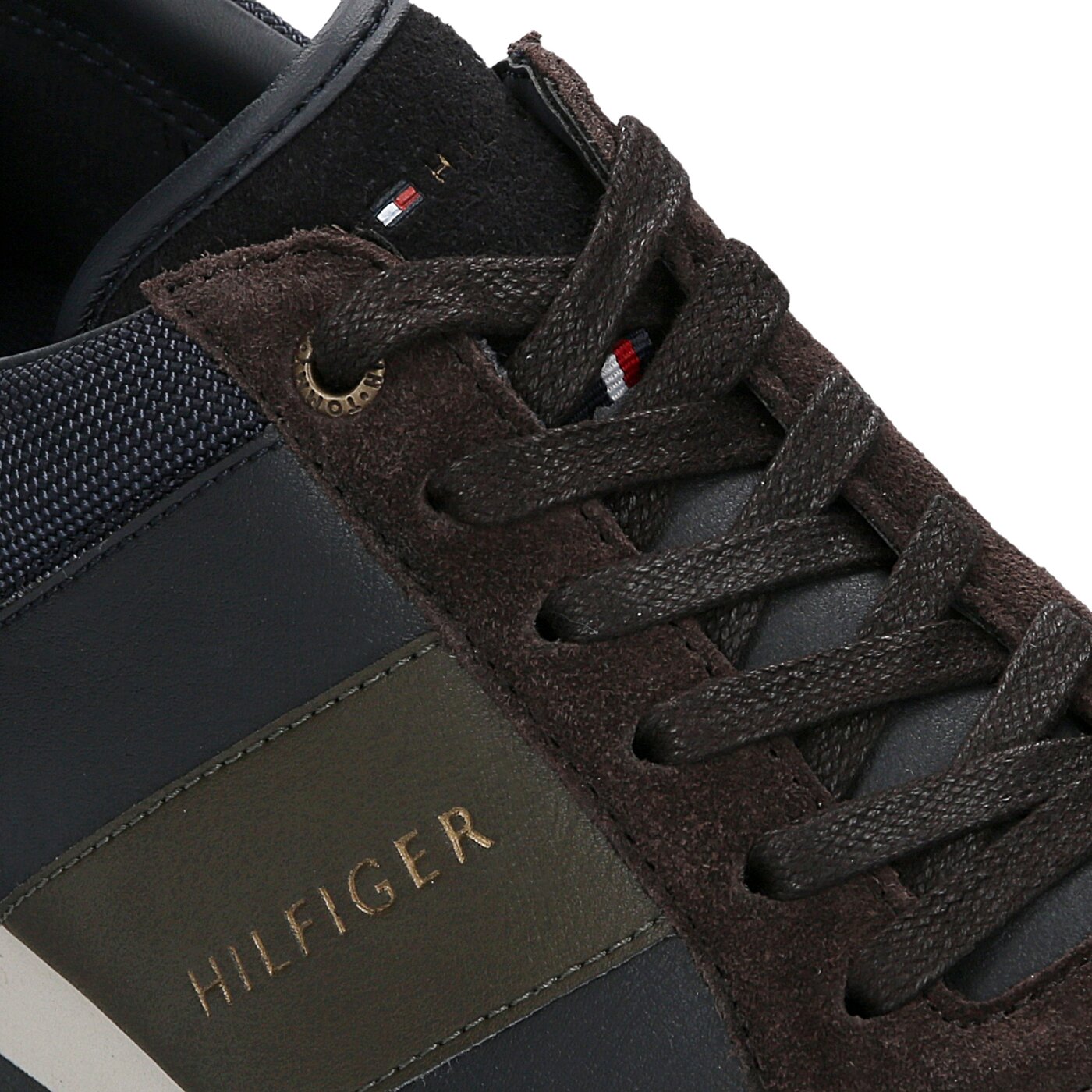 Męskie sneakersy (buty) TOMMY HILFIGER M2285AXWELL 11C2 fm56821679403 kolor granatowy