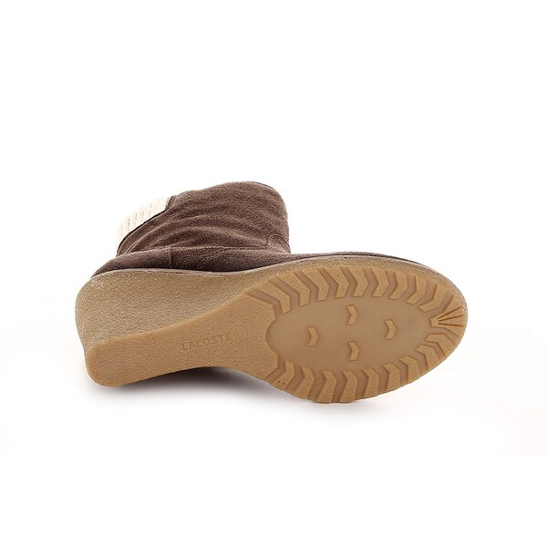 Damskie kozaki LACOSTE LAZARET 724srw3338078 kolor brązowy