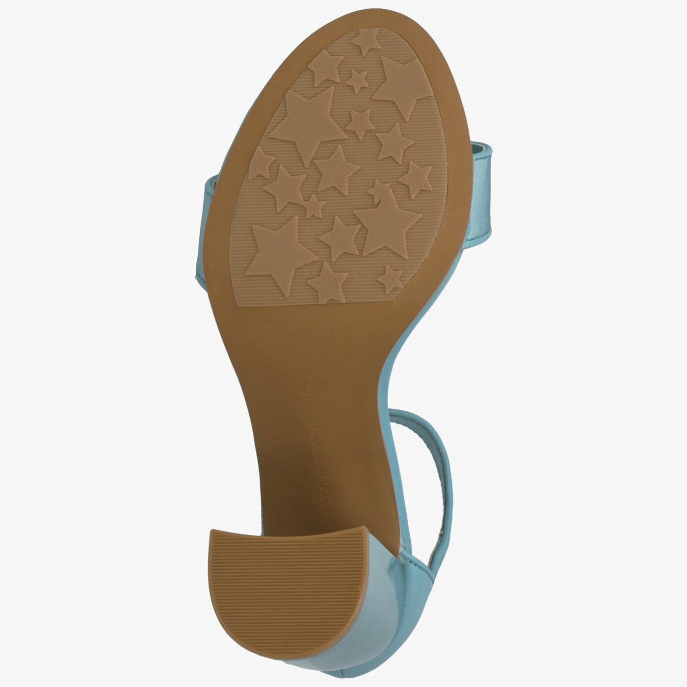 Damskie sandały TOMMY HILFIGER SHATILA 9C1 HEELED SANDAL TOMMY PASTEL fw0fw04116447 kolor niebieski