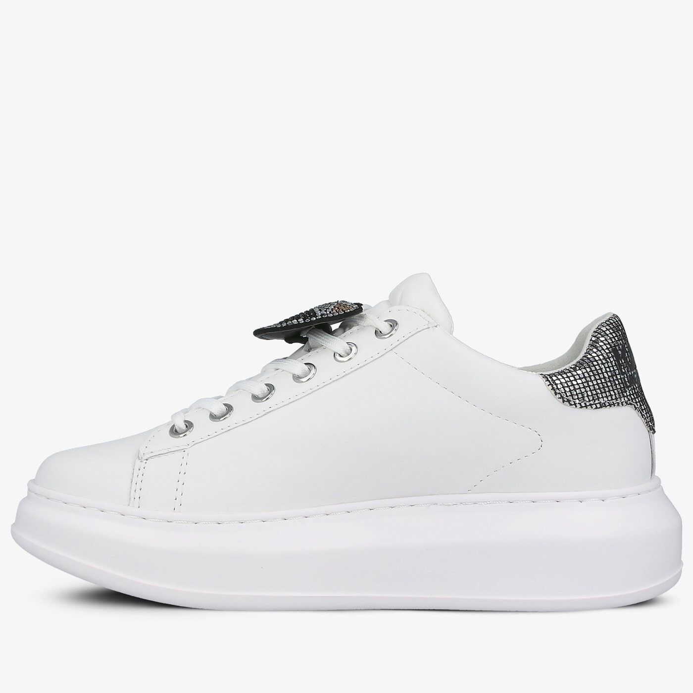 Damskie sneakersy (buty) KARL LAGERFELD KAPRI IKONIC TWIN LO LACE kl6257601s kolor biały