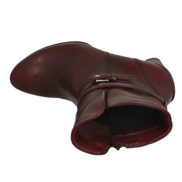 Damskie botki / sztyblety ECCO SCULPTURED 75 24266301070 kolor bordowy