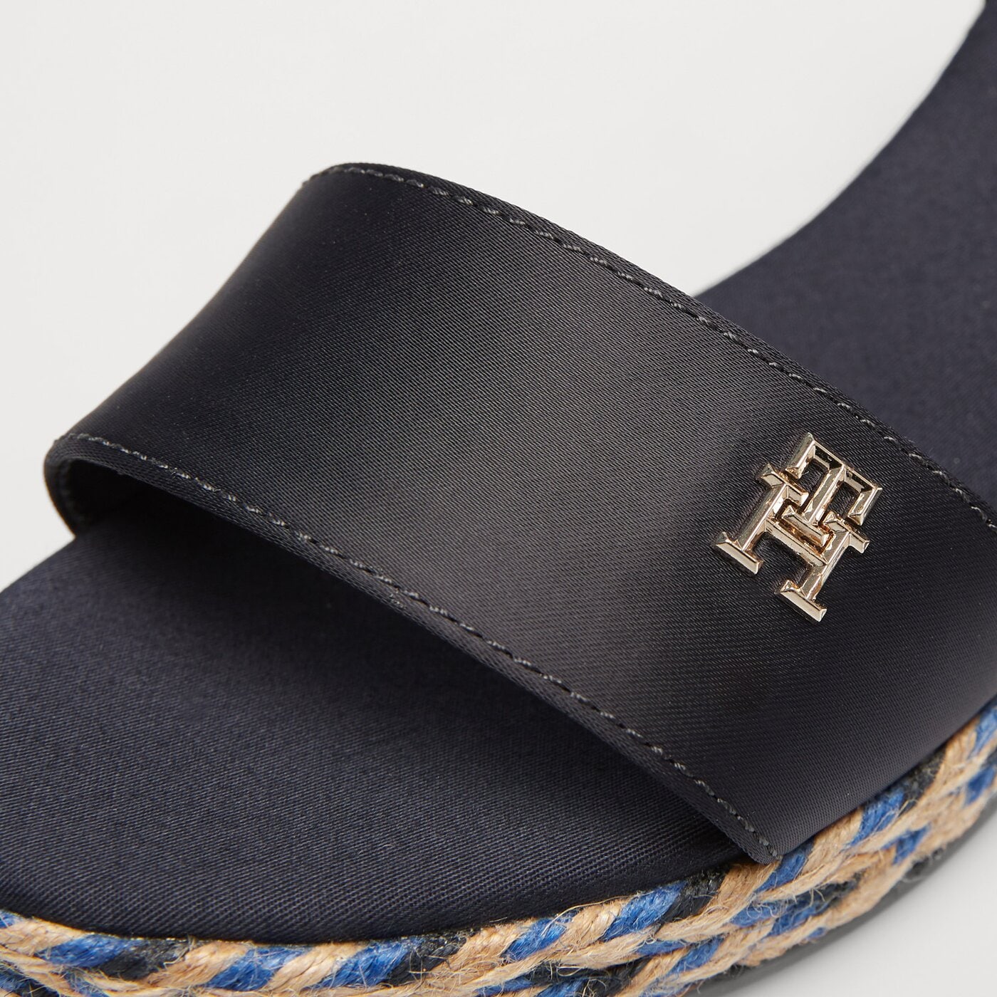 Damskie szpilki / czółenka TOMMY HILFIGER COLORFUL WEDGE SATIN SANDAL fw0fw079130g3 kolor multicolor