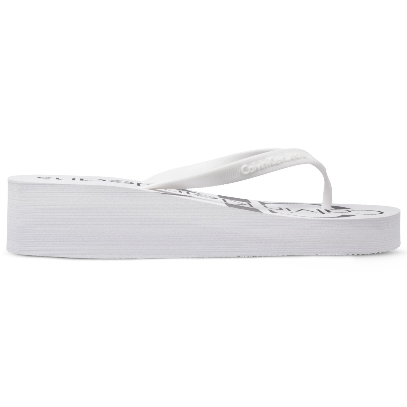 Damskie klapki CALVIN KLEIN TESSE re9734wht kolor biały