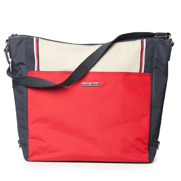 TOMMY HILFIGER TORBA PAMELA HOBO aw0aw00559908 kolor czerwony