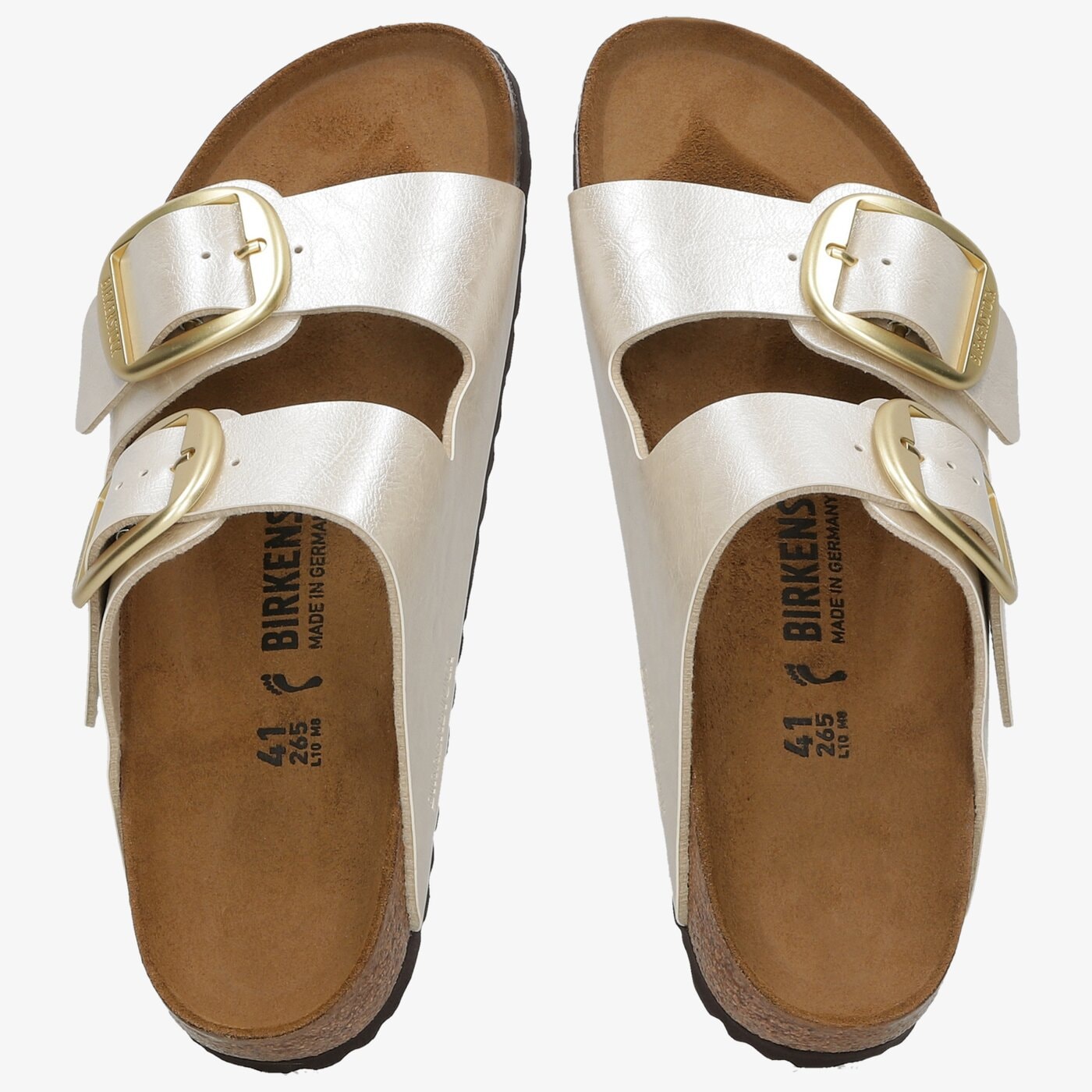 Damskie klapki BIRKENSTOCK ARIZONA BIG BUCKLE 1020021 kolor beżowy