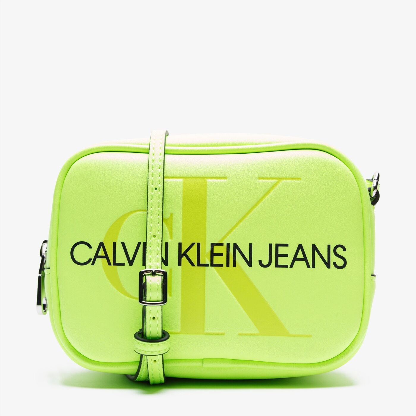 Damska torebka CALVIN KLEIN TOREBKA SCULPTED MONOGRAM CAMERA BAG k60k605524070 kolor żółty