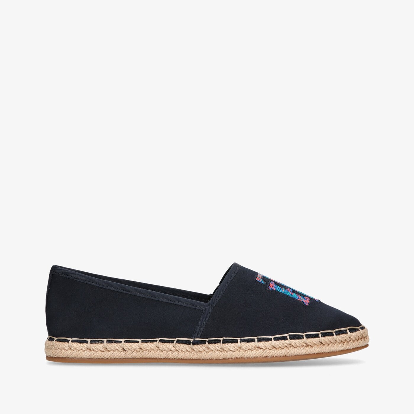 Damskie espadryle TOMMY HILFIGER TH LOGO ESPADRILLE fw0fw06158dw5 kolor granatowy