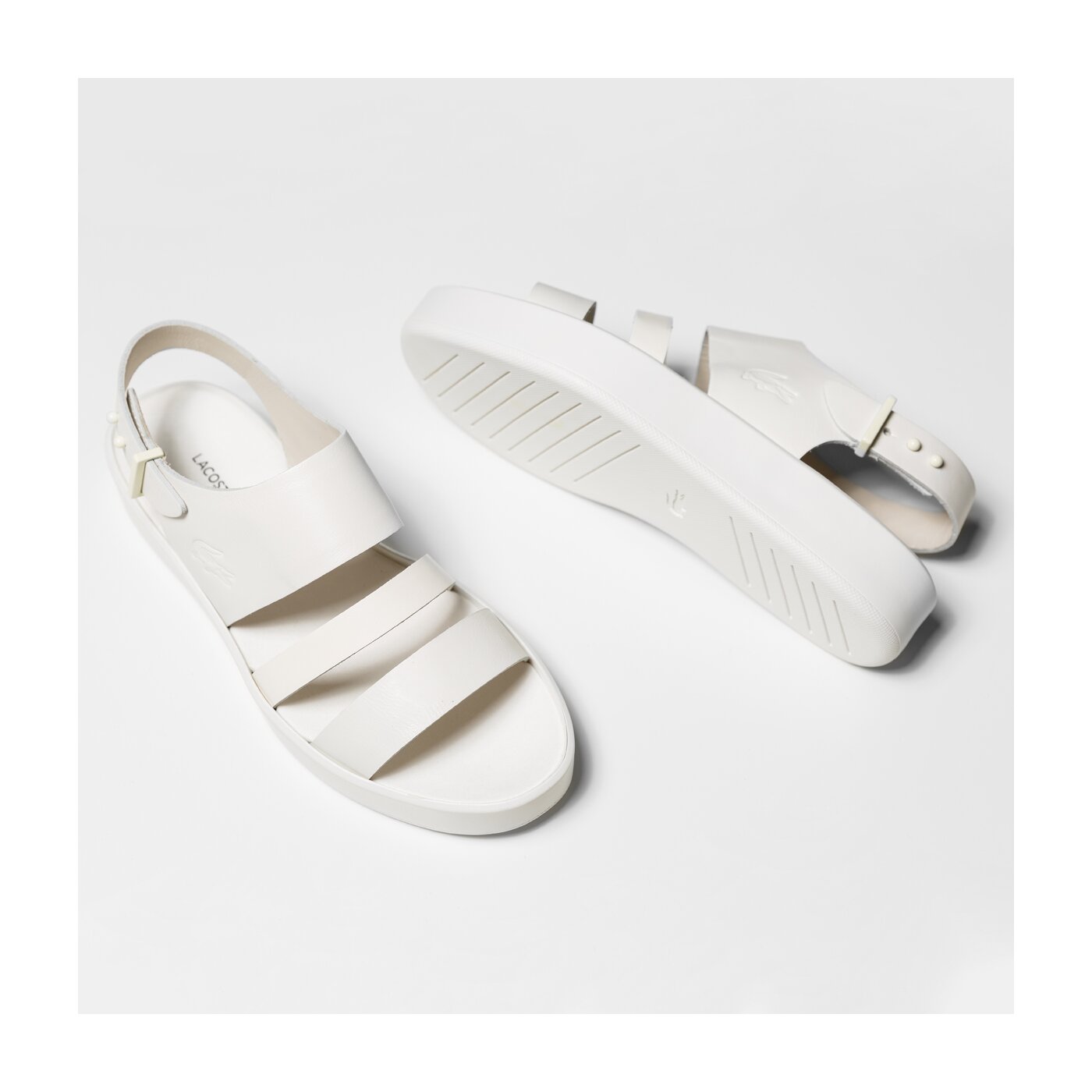 Damskie sandały LACOSTE PIRLE SANDAL 117 1 733caw101118c kolor biały