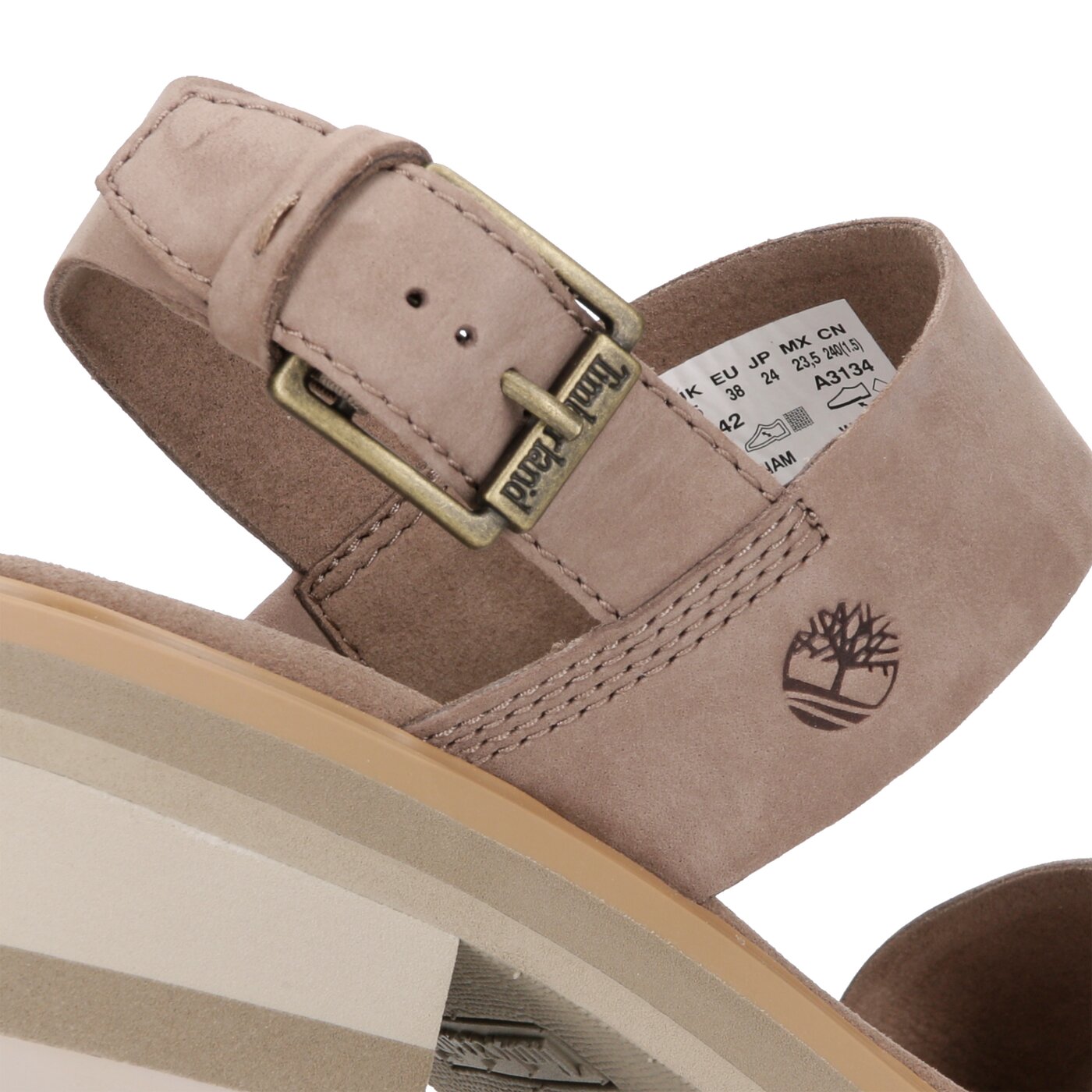 Damskie sandały TIMBERLAND VIOLET MARSH 2 BAND SANDAL tb0a22429291 kolor brązowy