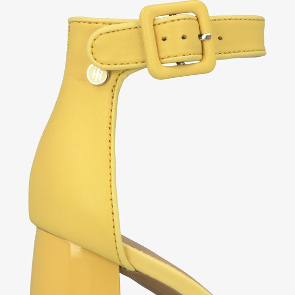 Damskie sandały TOMMY HILFIGER SHATILA 9C1 HEELED SANDAL TOMMY PASTEL fw0fw04116731 kolor żółty