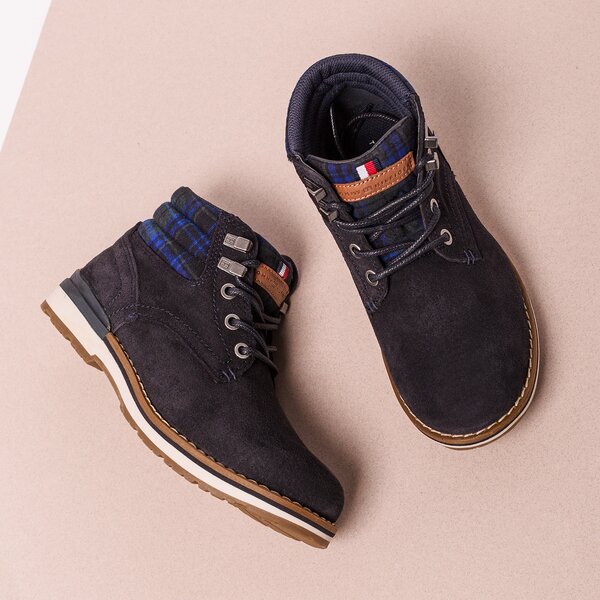 Dziecięce buty za kostkę TOMMY HILFIGER ROVER JR 2B2 fb0fb00080403 kolor granatowy