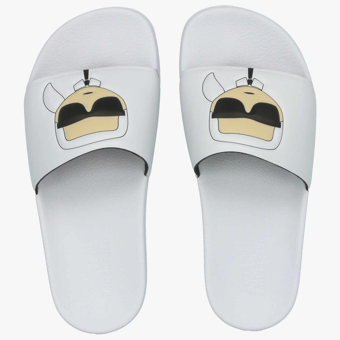 Damskie klapki KARL LAGERFELD KONDO II IKONIC SLIDE kl80905v11 kolor biały