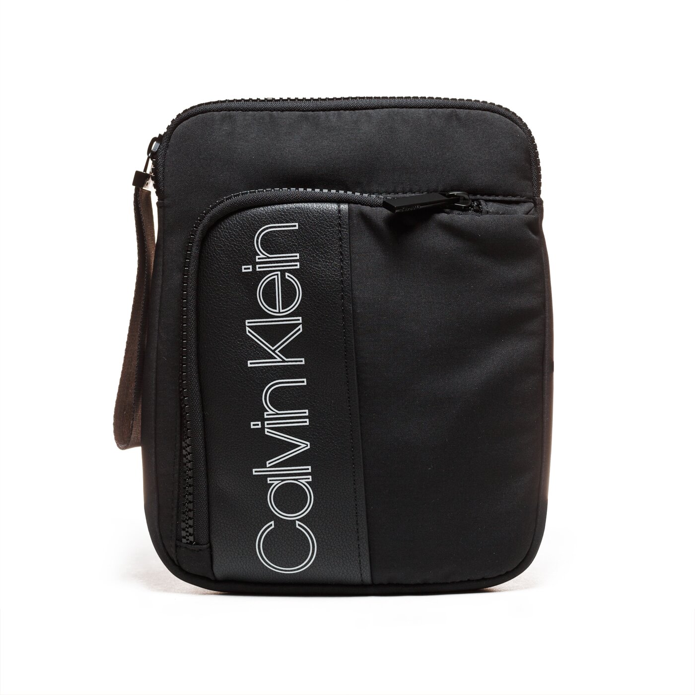 CALVIN KLEIN TORBA DOUBLE LOGO FLAT CROSSOVER k50k503900001 kolor czarny