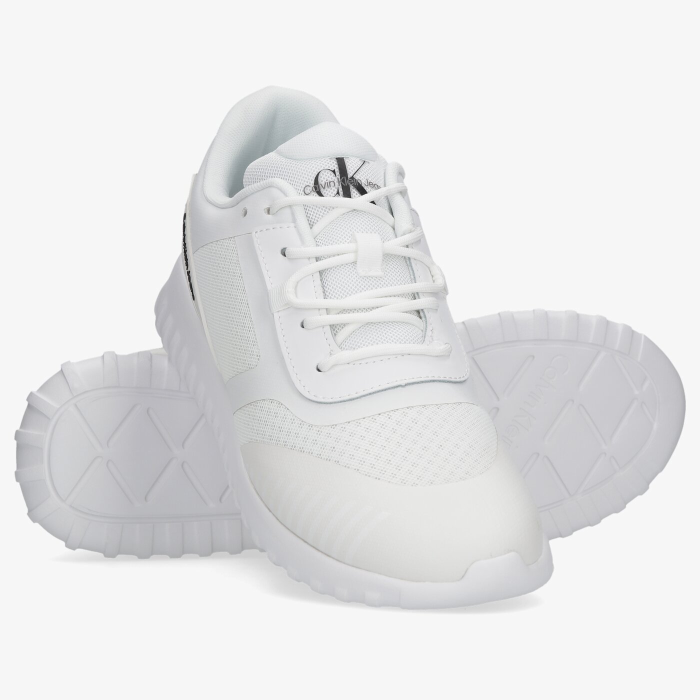 Męskie sneakersy (buty) CALVIN KLEIN RON 5D SPORTY EVA RUNNER 3 ym0ym00340yaf kolor biały