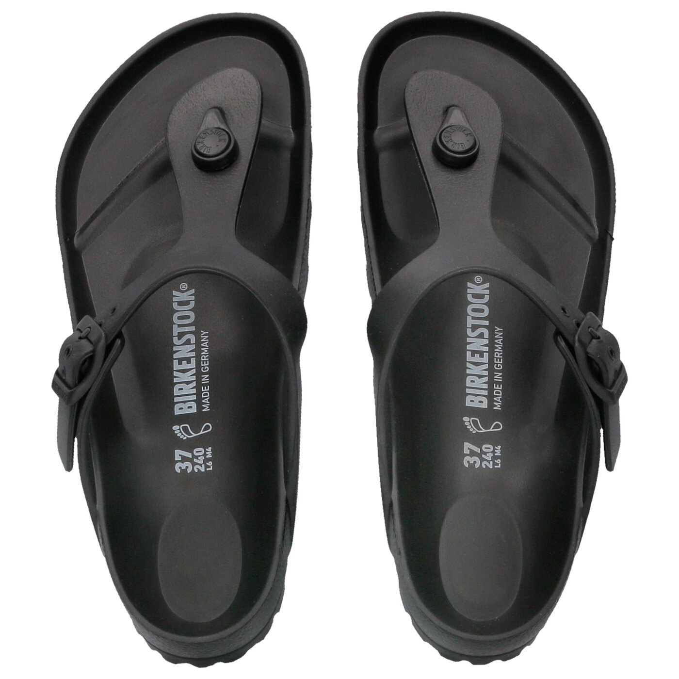 Damskie klapki BIRKENSTOCK GIZEH EVA 128201 kolor czarny
