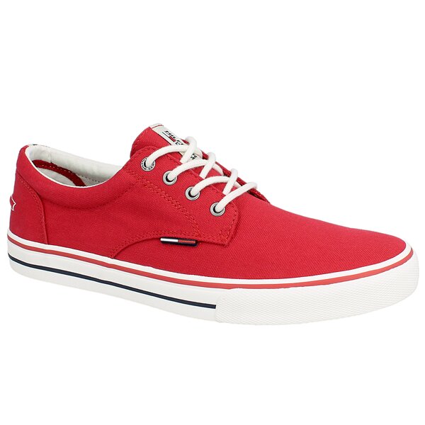 Męskie trampki TOMMY HILFIGER V2385IC 1D1 em56820815611 kolor czerwony