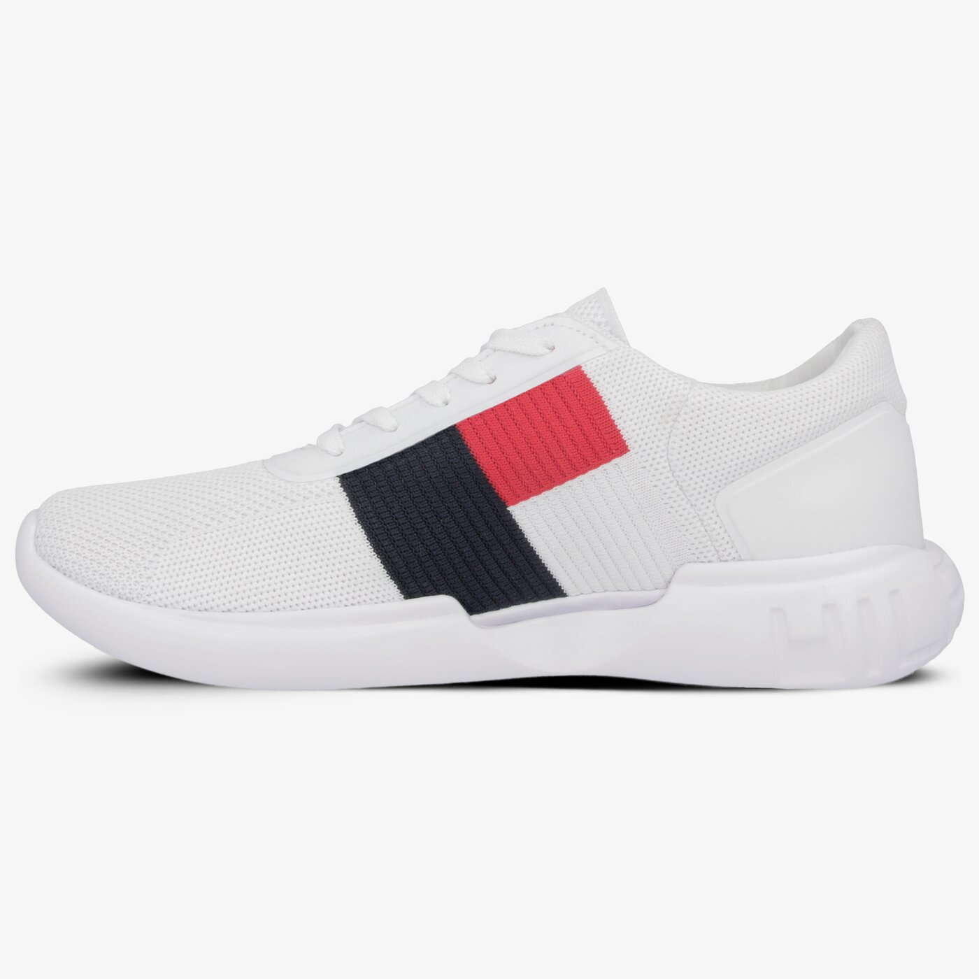 Męskie sneakersy (buty) TOMMY HILFIGER TATE 7C KNIT fm0fm02275100 kolor biały