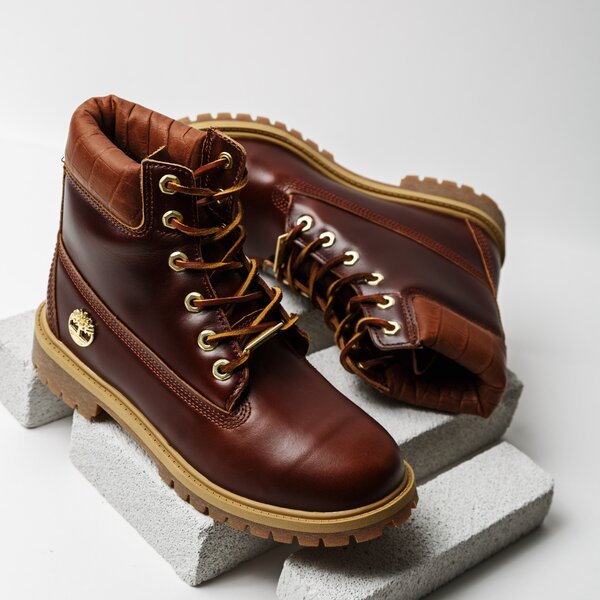 Dziecięce trapery TIMBERLAND PREMIUM 6 INCH WP BOOT  a1pld kolor brązowy