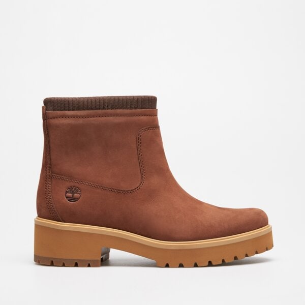 Damskie botki / sztyblety TIMBERLAND CARNABY COOL MID WARM LINED BOOT tb0a4338em51 kolor brązowy
