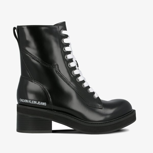 Damskie botki / sztyblety CALVIN KLEIN EBBA r0762blk kolor czarny