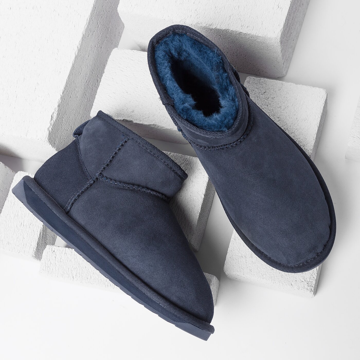 Damskie śniegowce EMU STINGER MICRO MIDNIGHT w10937midnight kolor granatowy