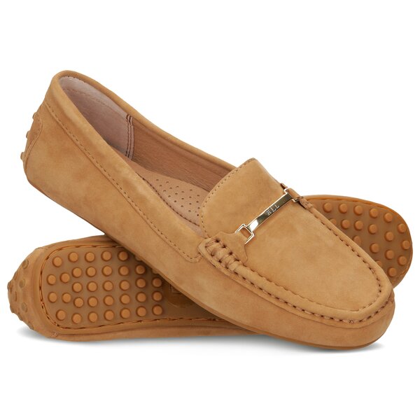 Damskie espadryle LAUREN RALPH LAUREN BRIONY FLATS CASUAL 802734706002 kolor brązowy