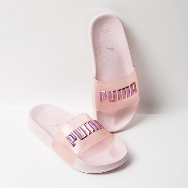 Damskie klapki PUMA LEADCAT GLITTER PRINCESS SW 36595301 kolor różowy