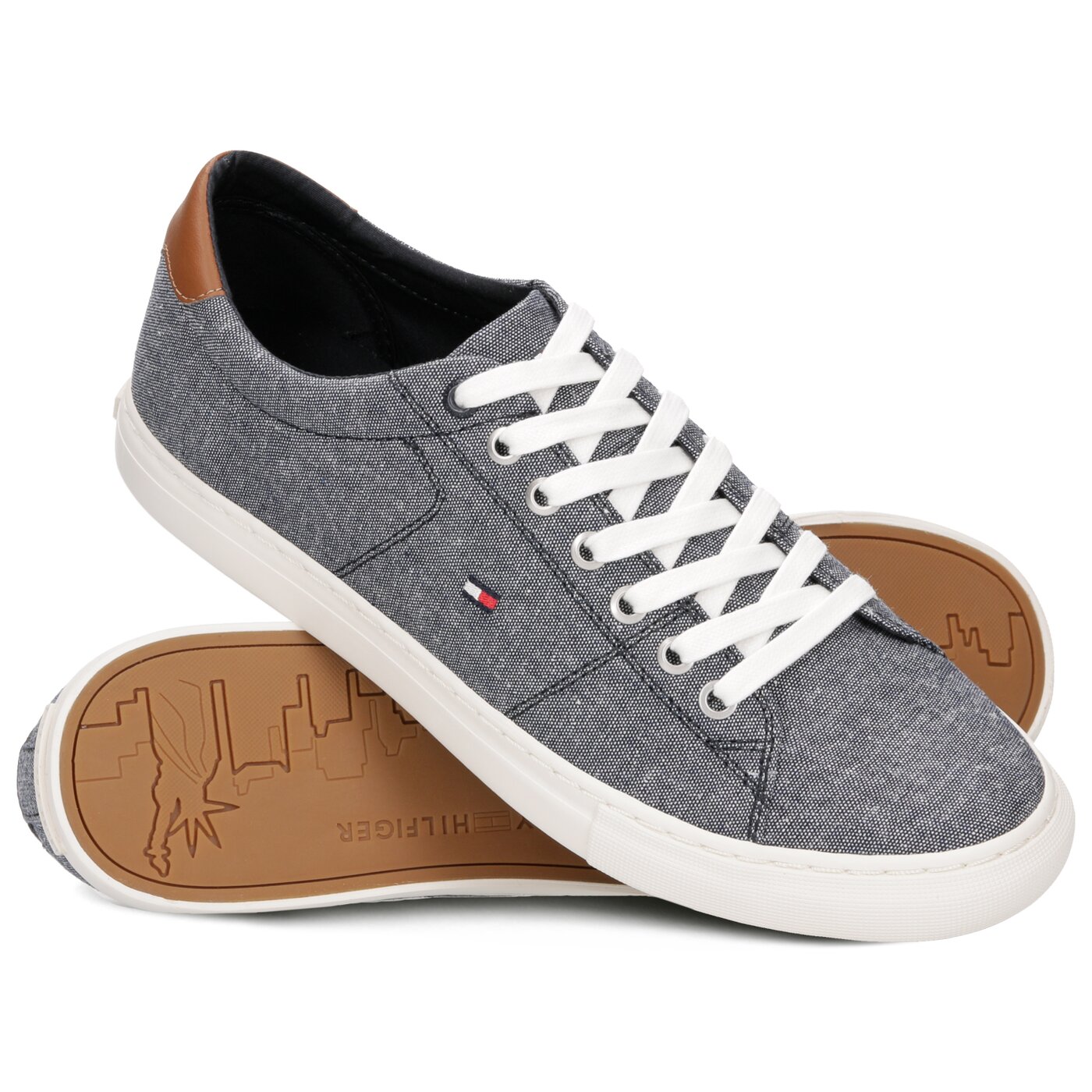 Męskie trampki TOMMY HILFIGER JAY11D fm0fm02204403 kolor niebieski