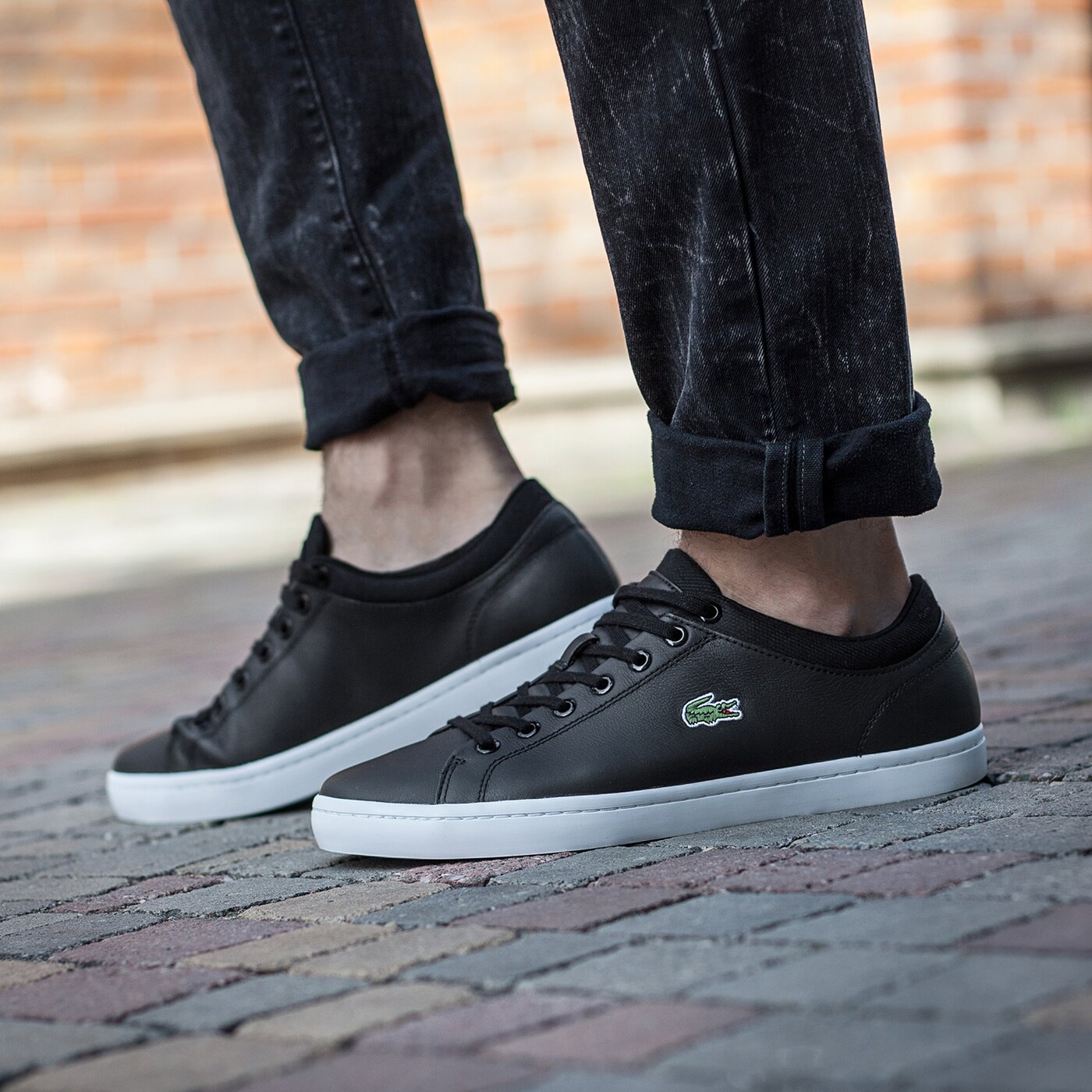 Męskie sneakersy (buty) LACOSTE STRAIGHTSET SPT 1161 731spm0035024 kolor czarny