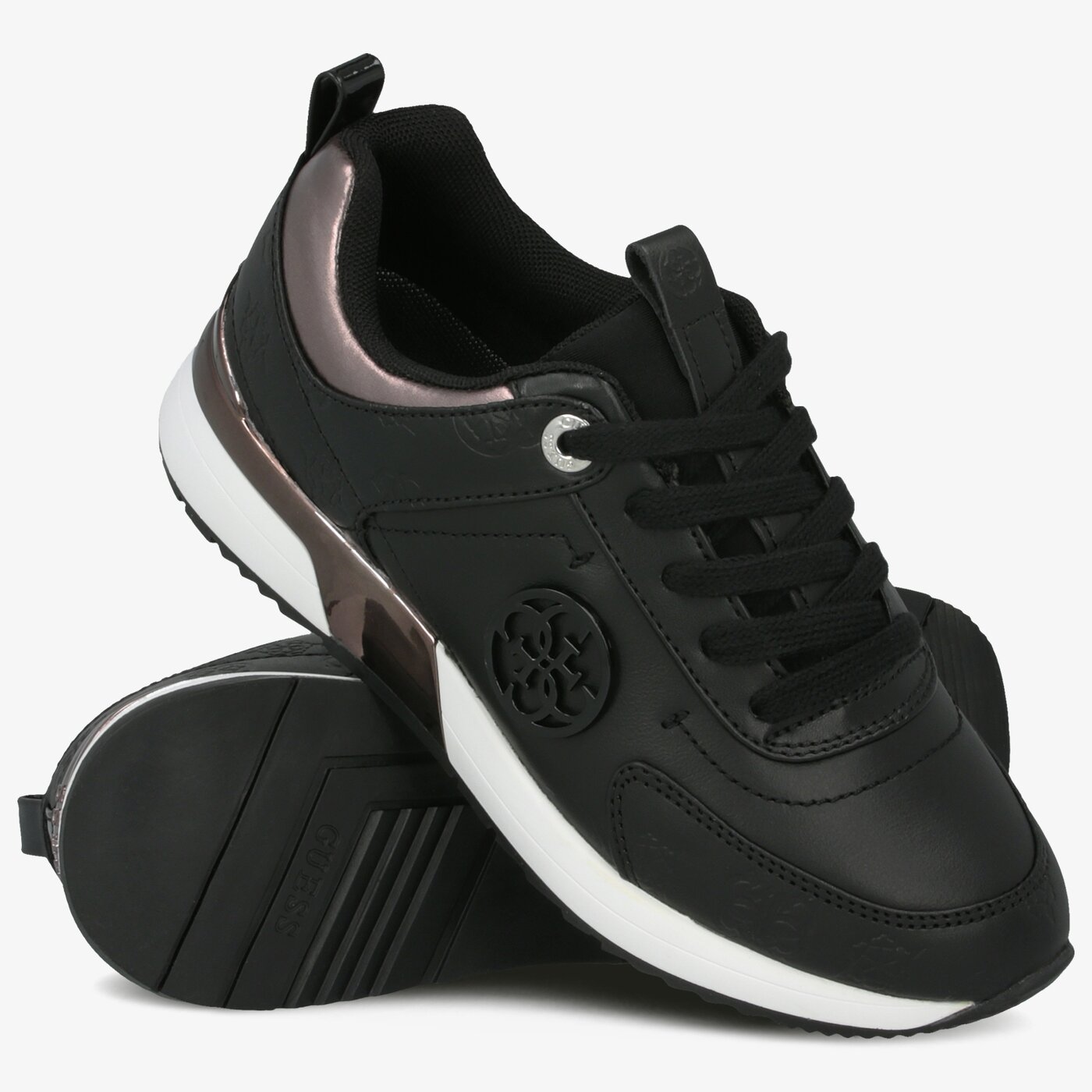 Damskie sneakersy (buty) GUESS MARLYN4 fl5mynfal12black kolor czarny