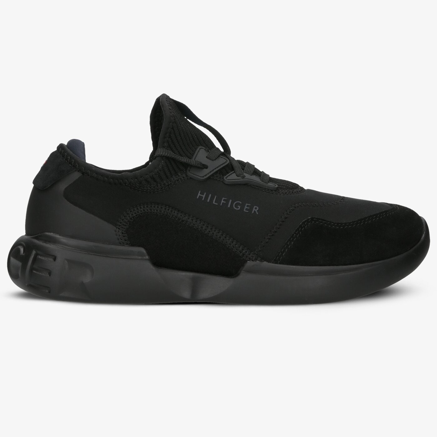 Męskie sneakersy (buty) TOMMY HILFIGER CORPORATE MIX MODERN RUNNER fm0fm02382990 kolor czarny