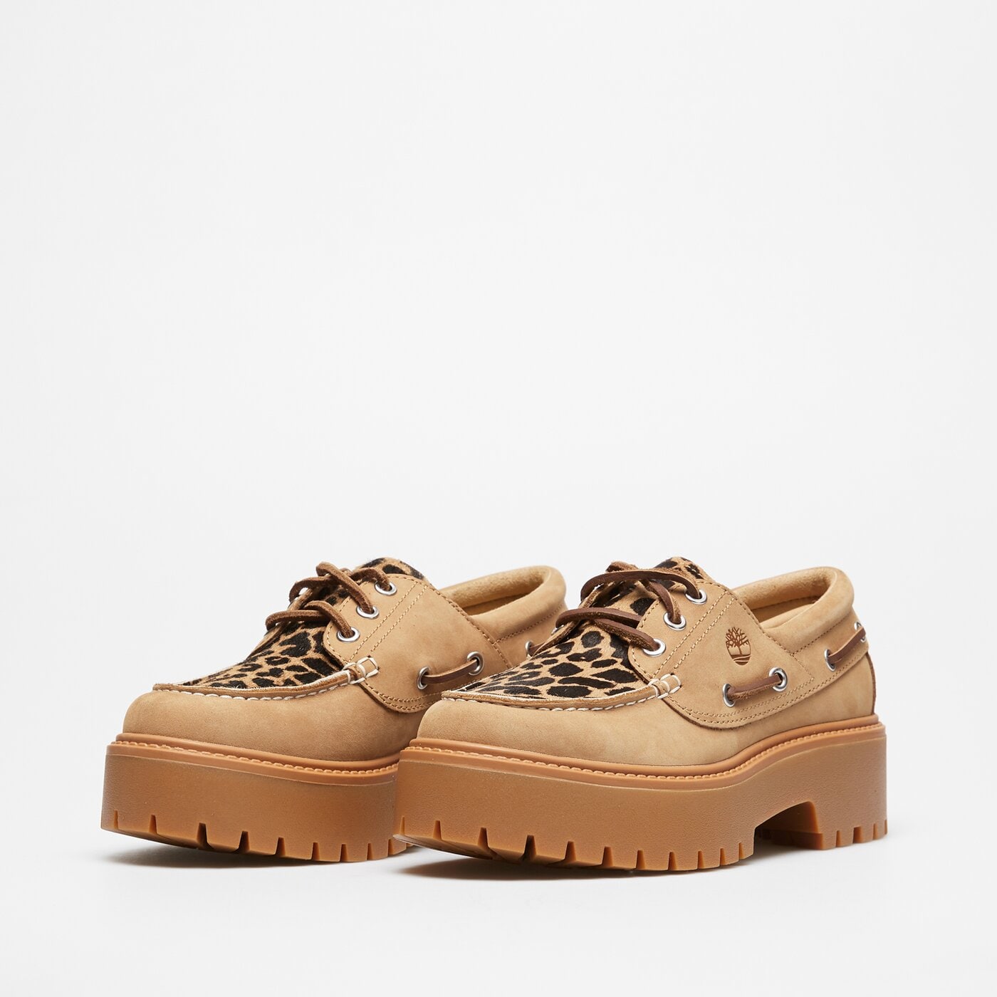 Damskie mokasyny i półbuty TIMBERLAND STONE STREET BOAT SHOE tb0a2gvfen31 kolor beżowy
