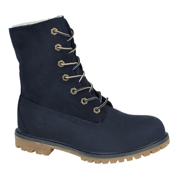 Damskie trapery TIMBERLAND AUTHENTICS TEDDY FLEECE WP FOLD DOWN 8333r kolor granatowy