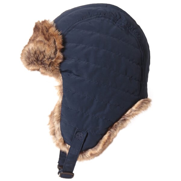 Męska czapka zimowa TIMBERLAND CZAPKA UNISEX NYLON TRAPPER j1825433 kolor granatowy