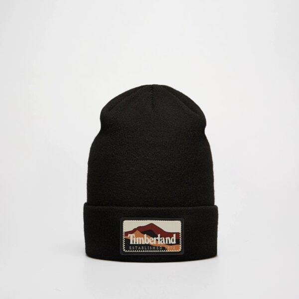 Damska czapka zimowa TIMBERLAND CZAPKA MOUNTAIN PATCH BEANIE tb0a663t0011 kolor czarny